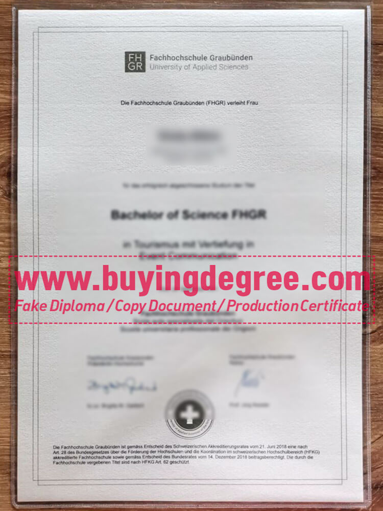 How to buy a fake FHGR certificate