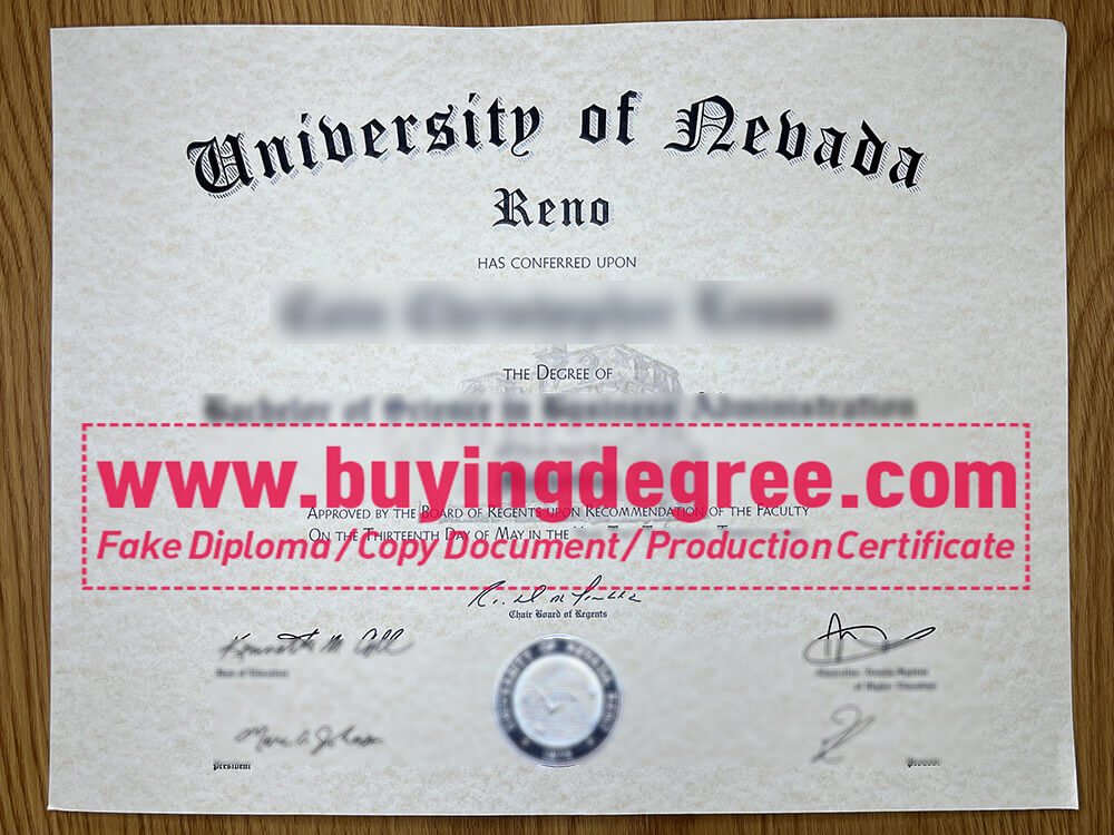 How can I order a fake University of Nevada, Reno degree online?