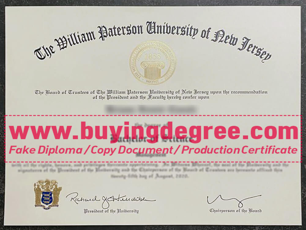 How many ways to earn a fake William Paterson University diploma?