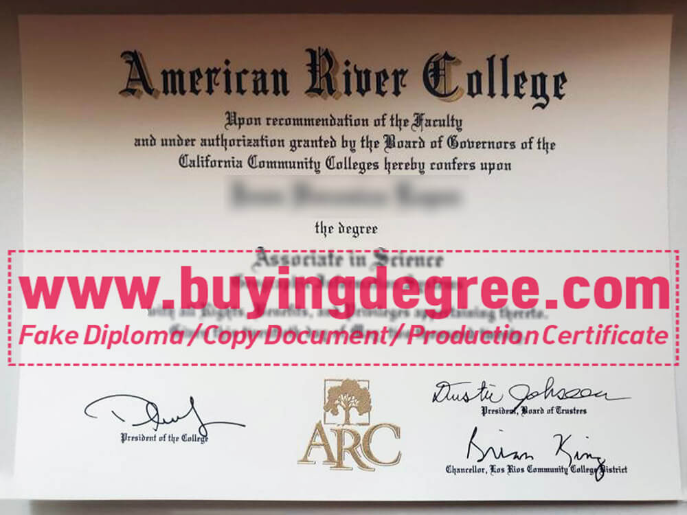 Earn a fake American River College diploma to get a better life