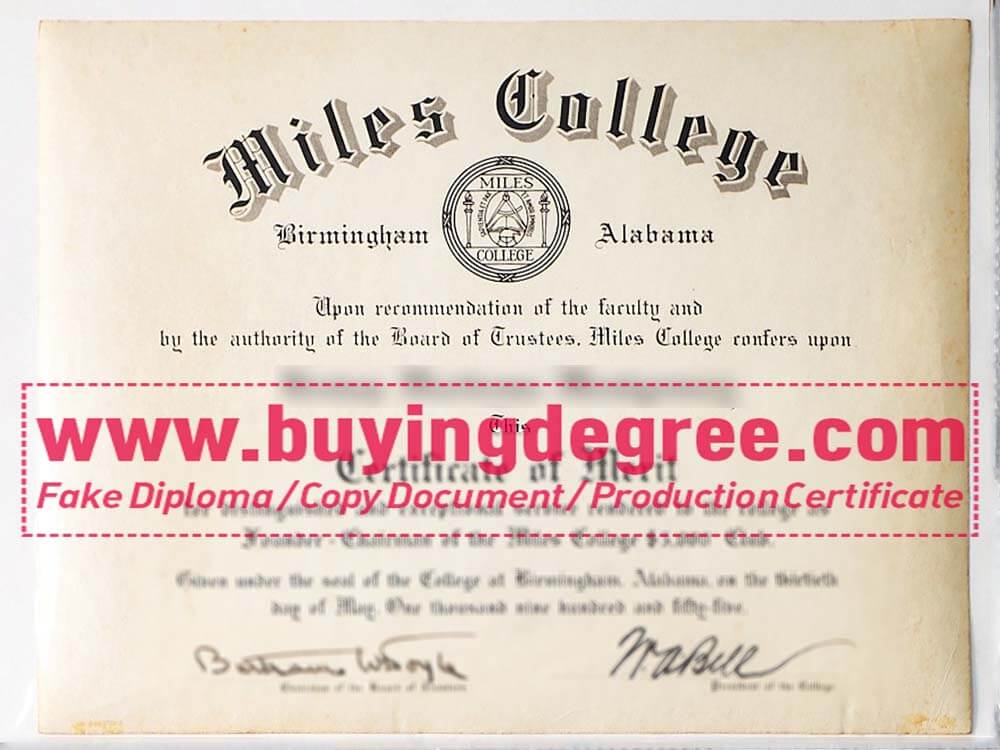 How to order a fake Miles College diploma at a low price?
