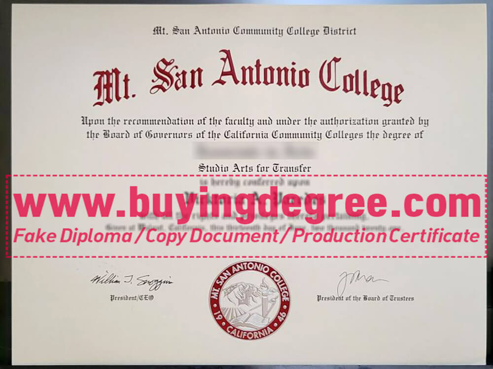 How to get a fake Mt. SAC degree