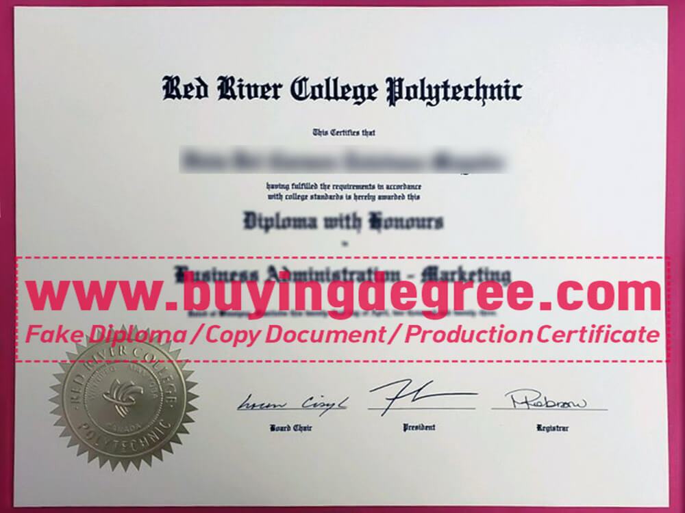How to make a fake Red River College degree?