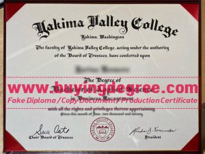 buy a fake Yakima Valley College diploma at a low price