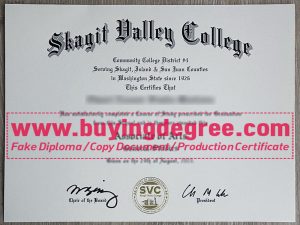 create a fake Skagit Valley College diploma