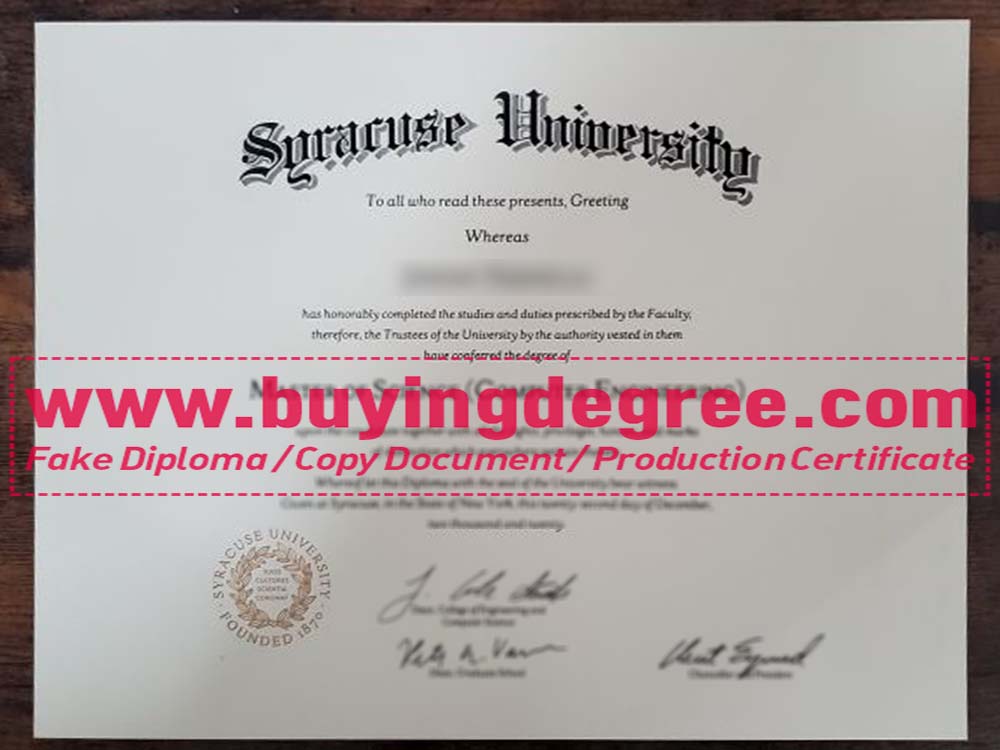 How to get a fake Syracuse University degree?