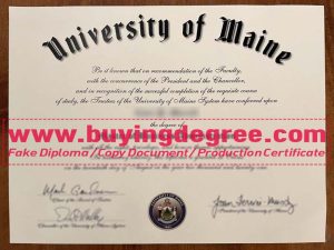 Key steps in customizing a fake University of Maine diploma?