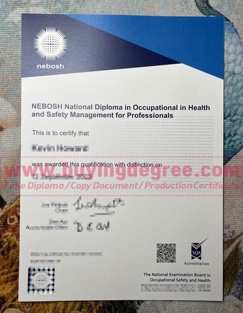NEBOSH Diploma buy a NEBOSH Diploma