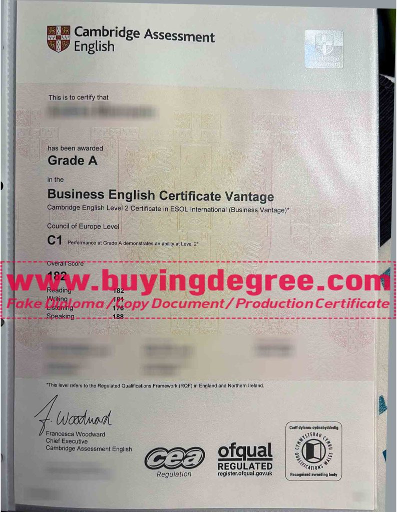 Buy a Cambridge C1 Advanced Certificate