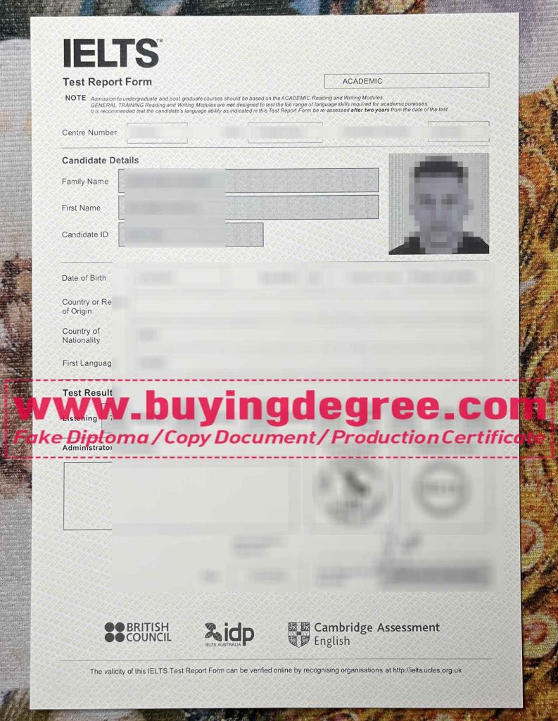 buy fake IELTS certificate