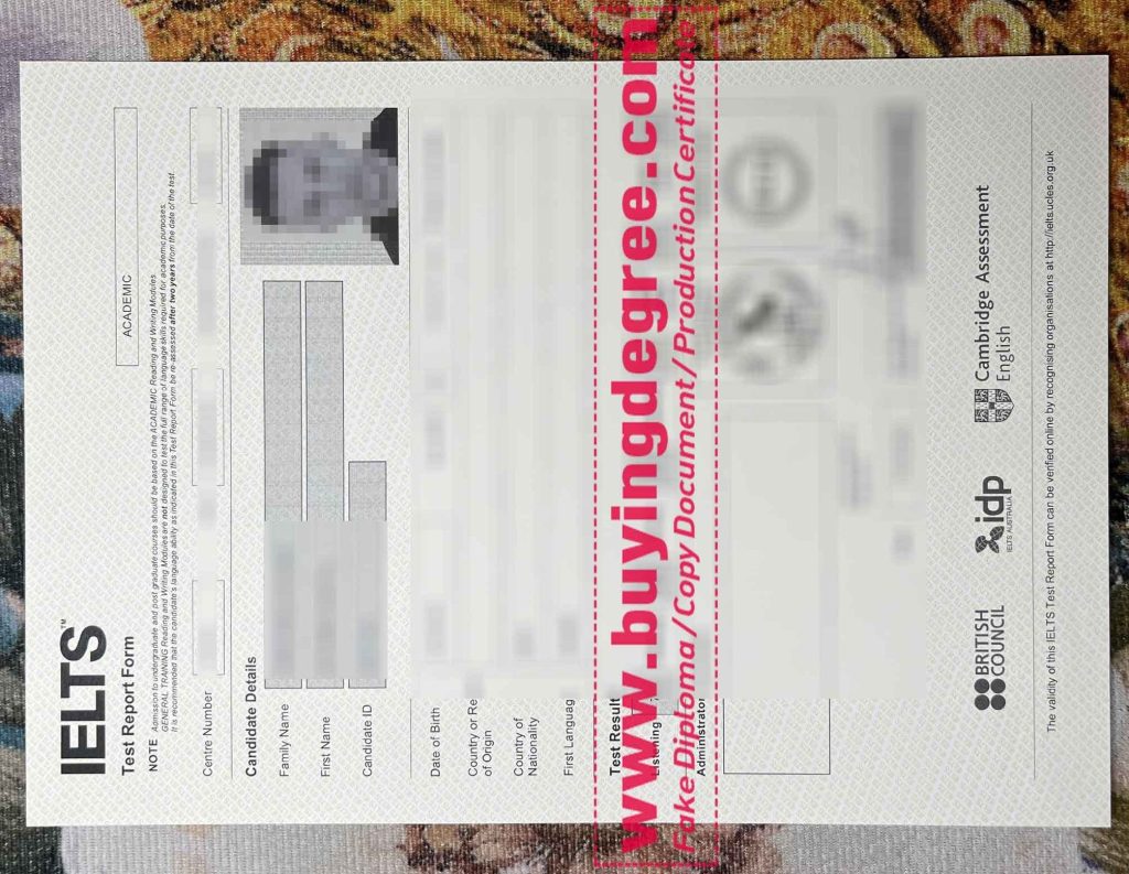 buy fake IELTS certificate