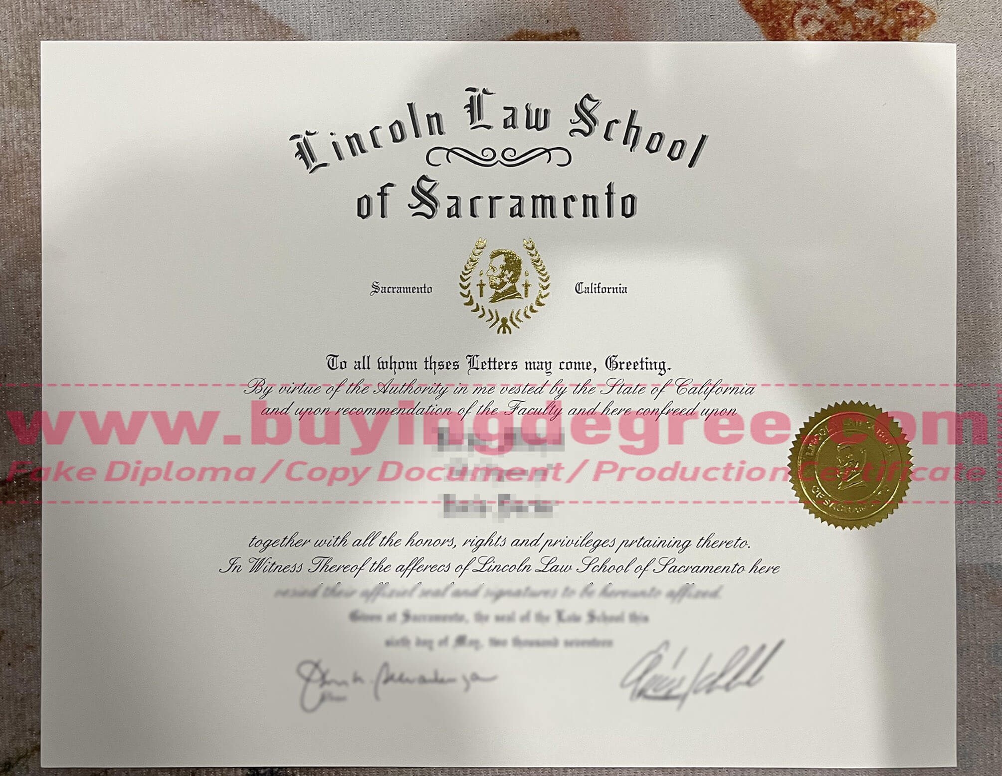 Buy a Lincoln Law School of Sacramento Degree change your life