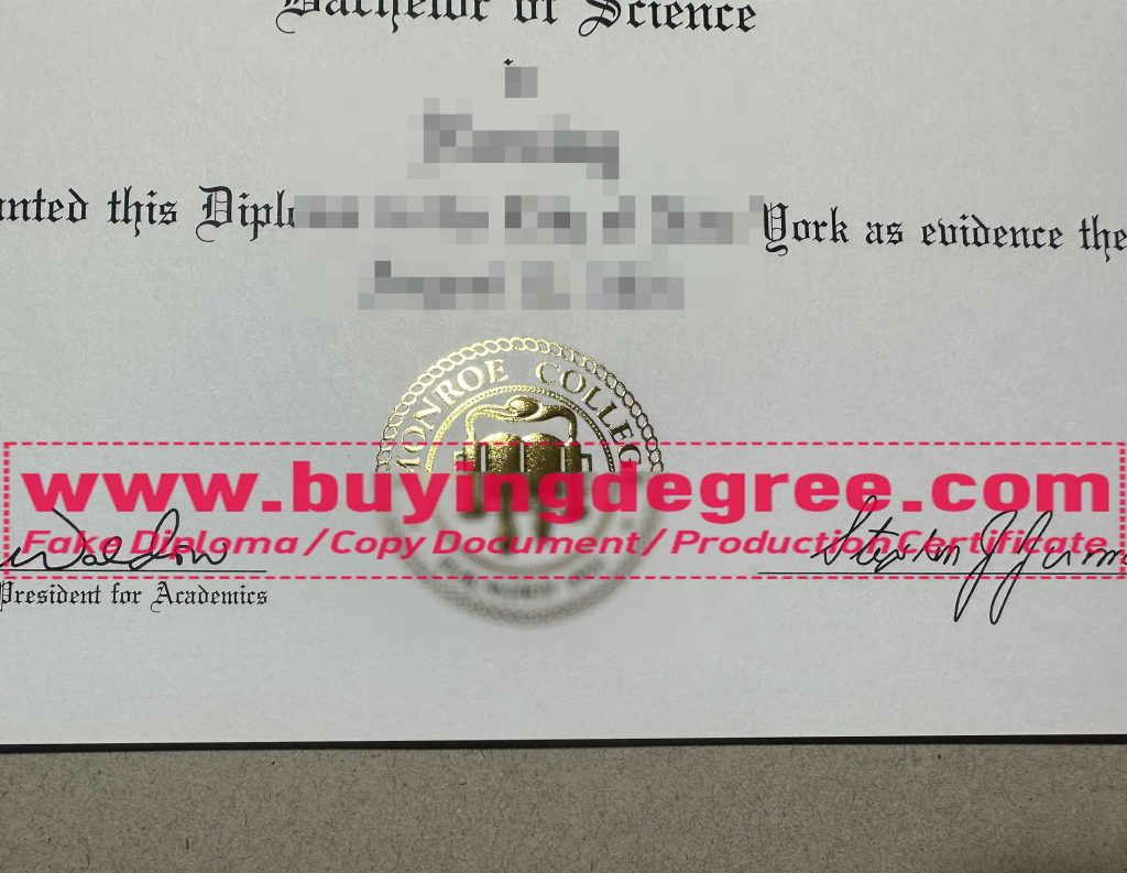Monroe College degree