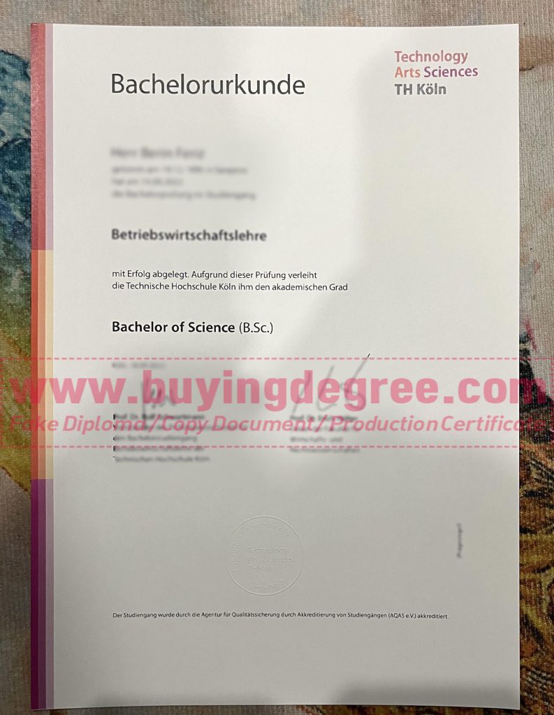 Buy a TH Köln Urkunde TH Köln Urkunde