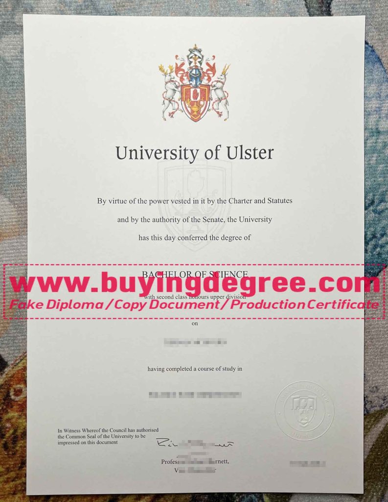 buy fake University of Ulster diploma