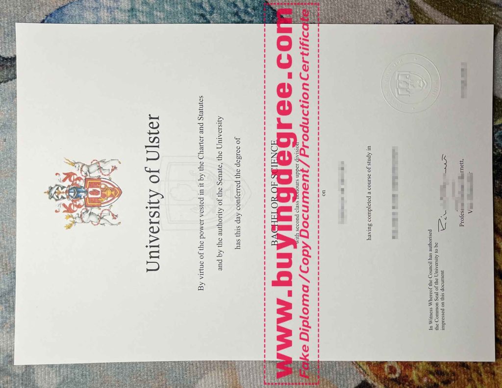 buy fake University of Ulster diploma