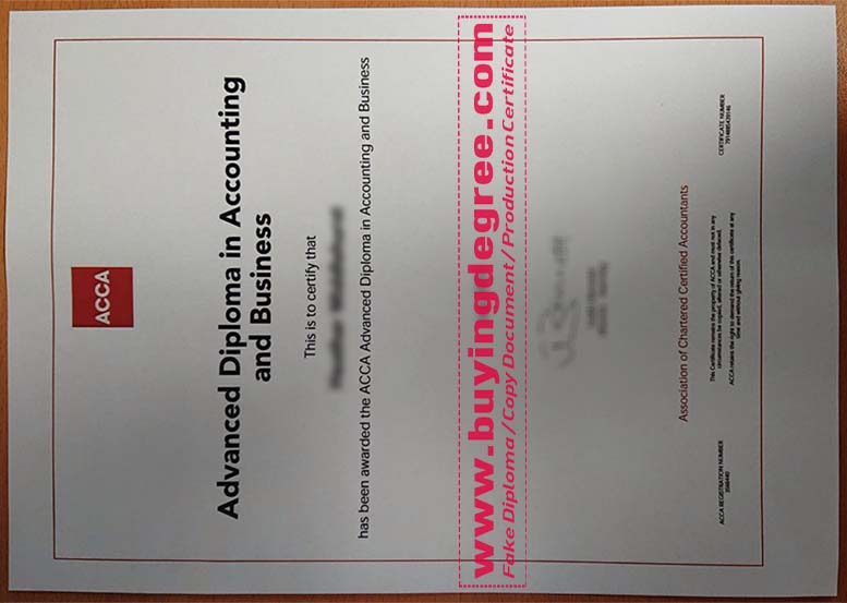 ACCA Advanced diploma