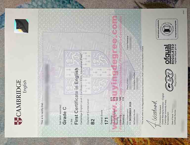 B2 First Certificate