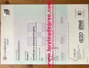 C1 Advanced certificate