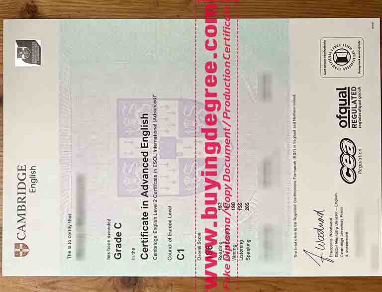 C1 Advanced certificate