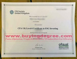 CFA Certificate in ESG Investing