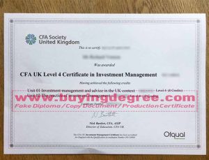 CFA Society UK degree