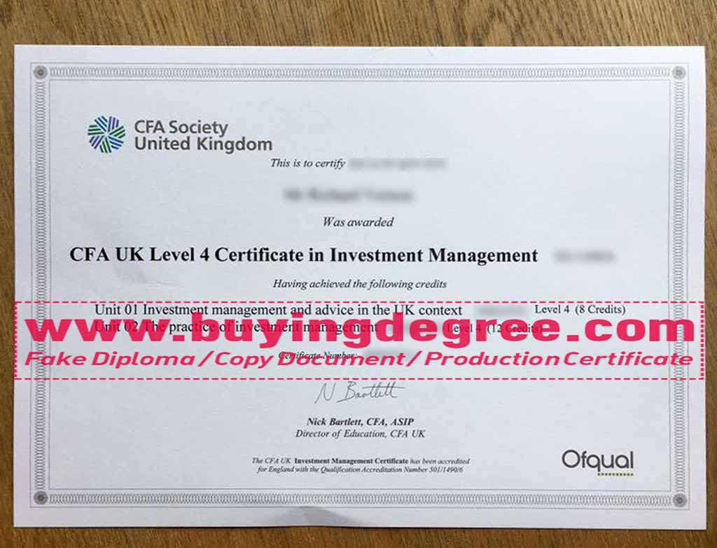 CFA Society UK degree IMC