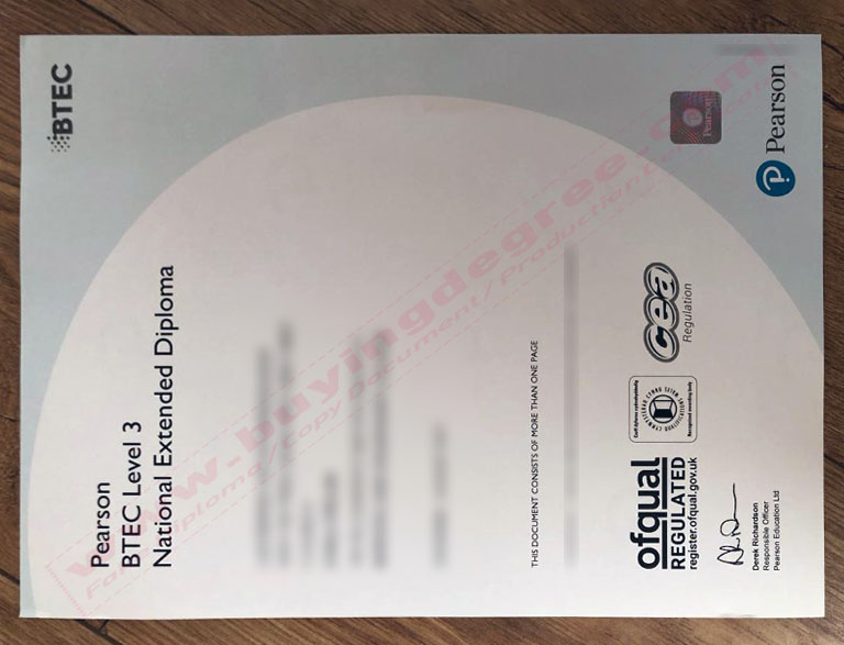 Pearson BTEC 3 National Extended diploma