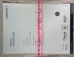 Pearson Edexcel GCSE certificate