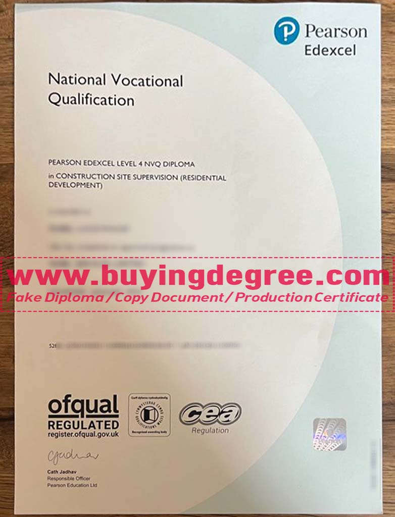 Pearson Edexcel NVQ Certificate