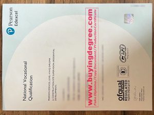 Pearson Edexcel National Vocational Qualifications Certificate