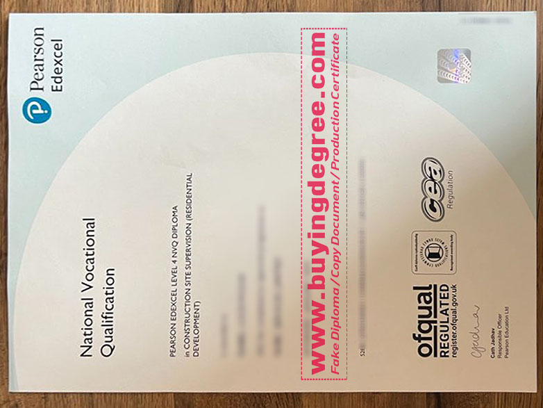 Pearson Edexcel National Vocational Qualifications Certificate