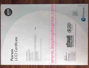 Pearson LCCI Certificate diploma