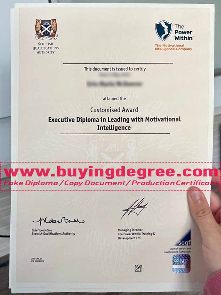 SQA Customised Award Diploma